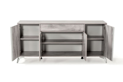 Alexa Light Grey Gloss Buffet