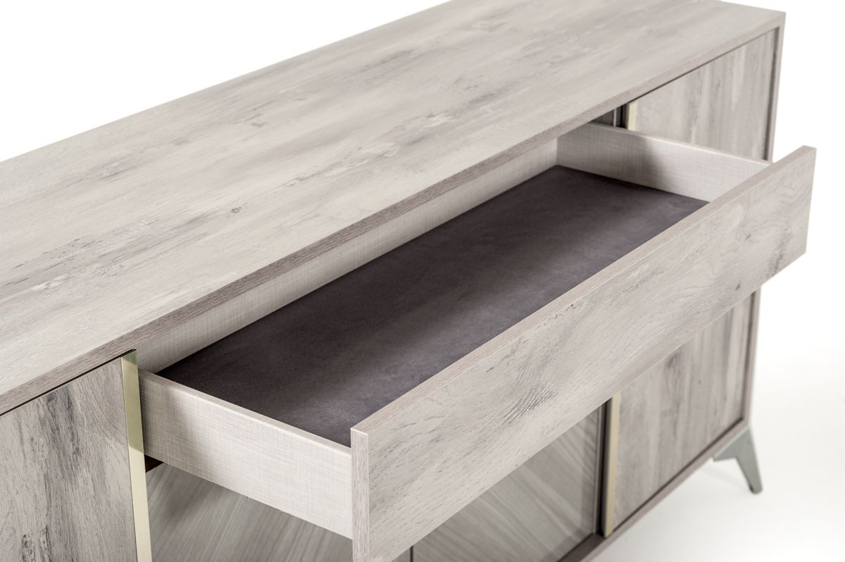 Alexa Light Grey Gloss Buffet