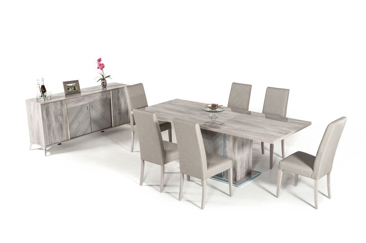 Alexa Light Grey Gloss Buffet