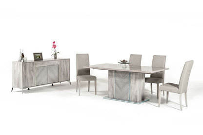 Alexa Light Grey Gloss Buffet