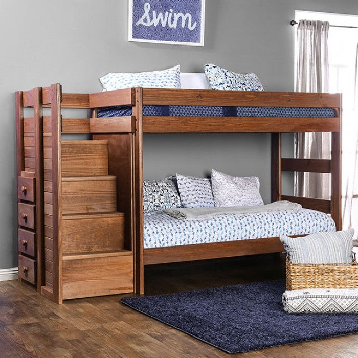 Ampelios Twin Over Twin Bunk Bed