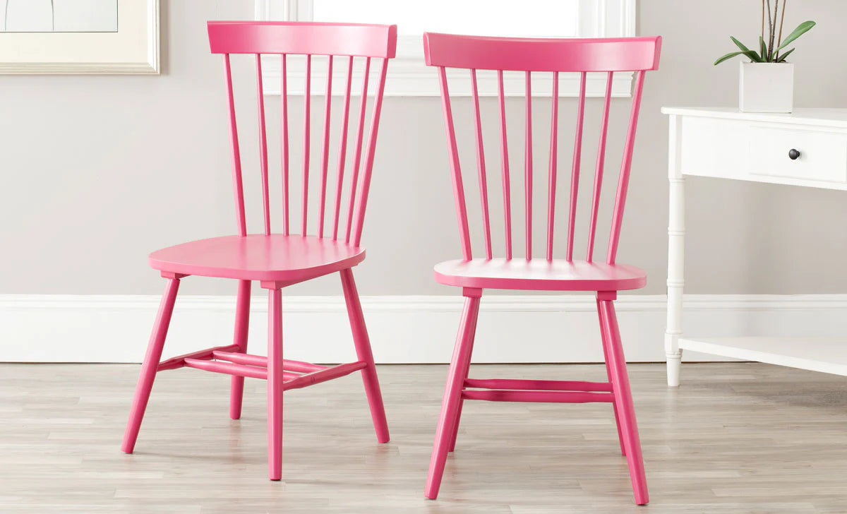 Parker Elegant Spindle Dining Chair Set of 2 - Timeless and Comfortable Seating for Classic Dining Rooms
