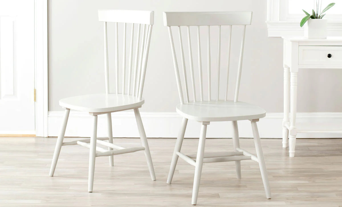 Parker Elegant Spindle Dining Chair Set of 2 - Timeless and Comfortable Seating for Classic Dining Rooms