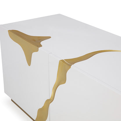 Aspen White High Gloss TV Stand