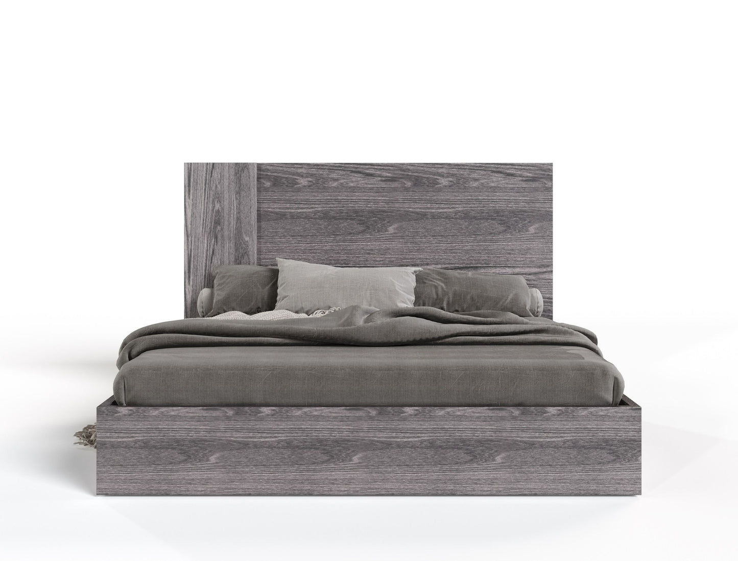 Nova Domus Asus Modern Italian 4-Piece Bedroom Set – Grey Elm Finish