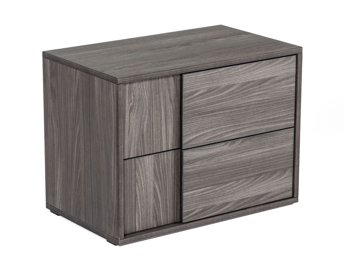 Asus Italian Elm Grey matte Finish 2-Drawer Nightstand