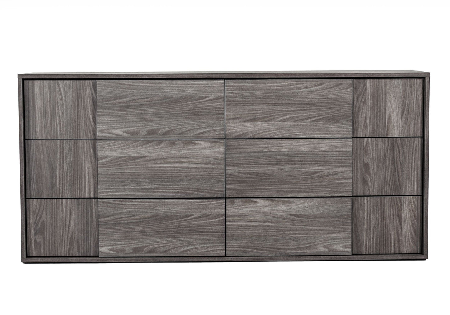 Asus Italian Elm Grey 6-Drawer Dresser