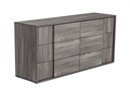 Asus Italian Elm Grey 6-Drawer Dresser