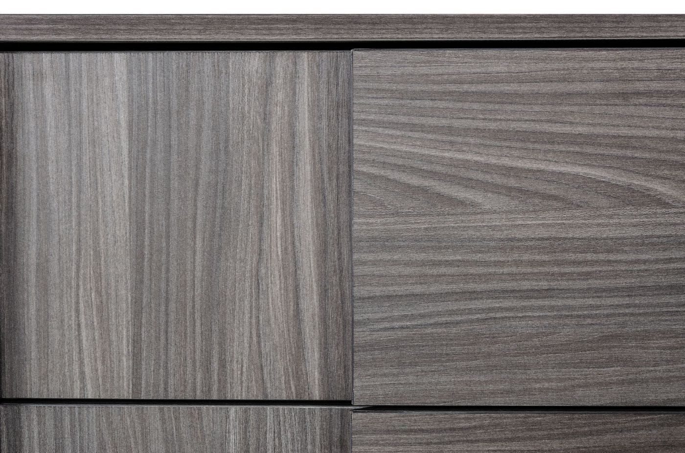 Asus Italian Elm Grey 6-Drawer Dresser