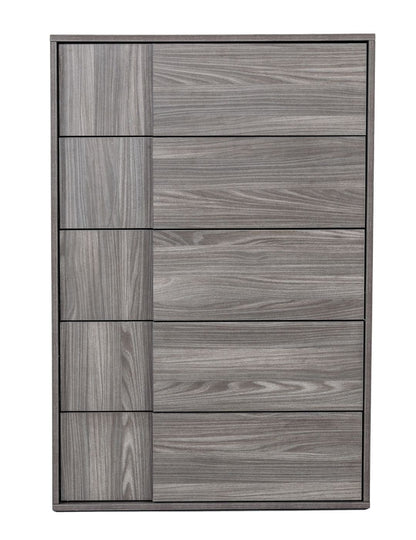 Asus Italian Elm Grey 5-Drawer Storage Chest