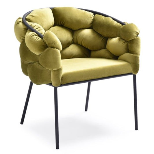 Debra Green Velour Dining Chair