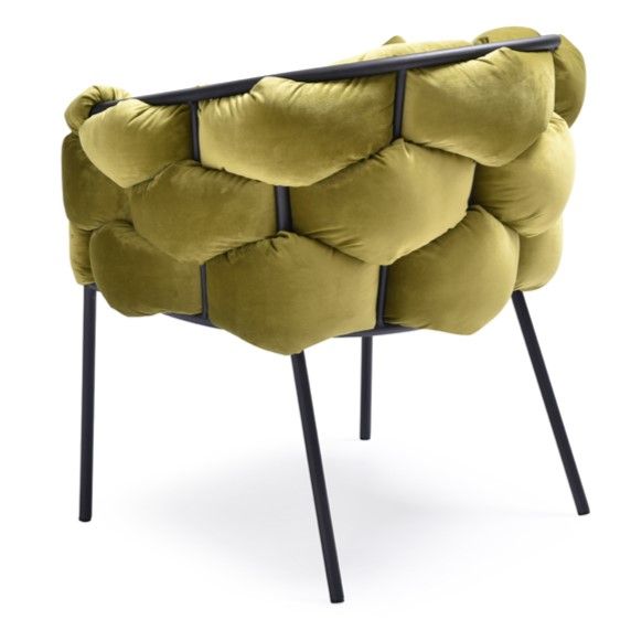 Debra Green Velour Dining Chair