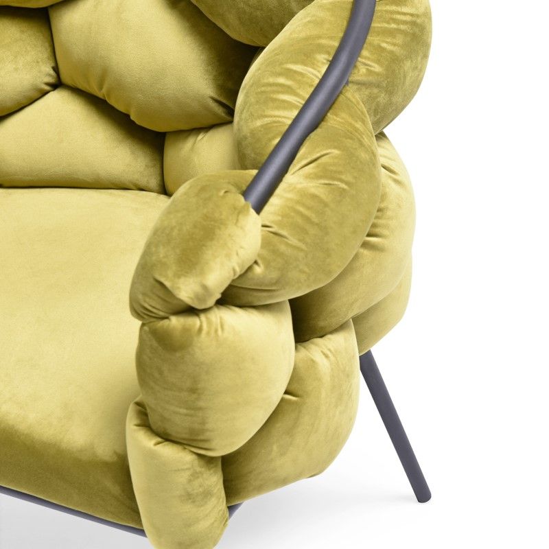 Debra Green Velour Dining Chair