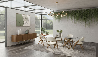 Mason and Lucas Walnut Dining Set