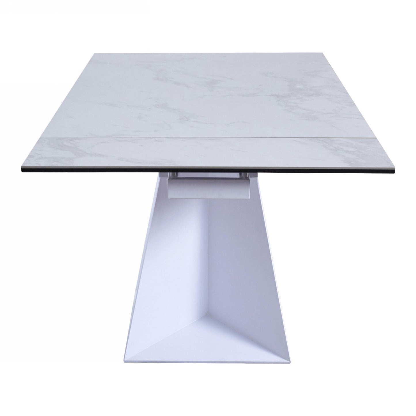 Baldwin White Ceramic Extendable Dining Table