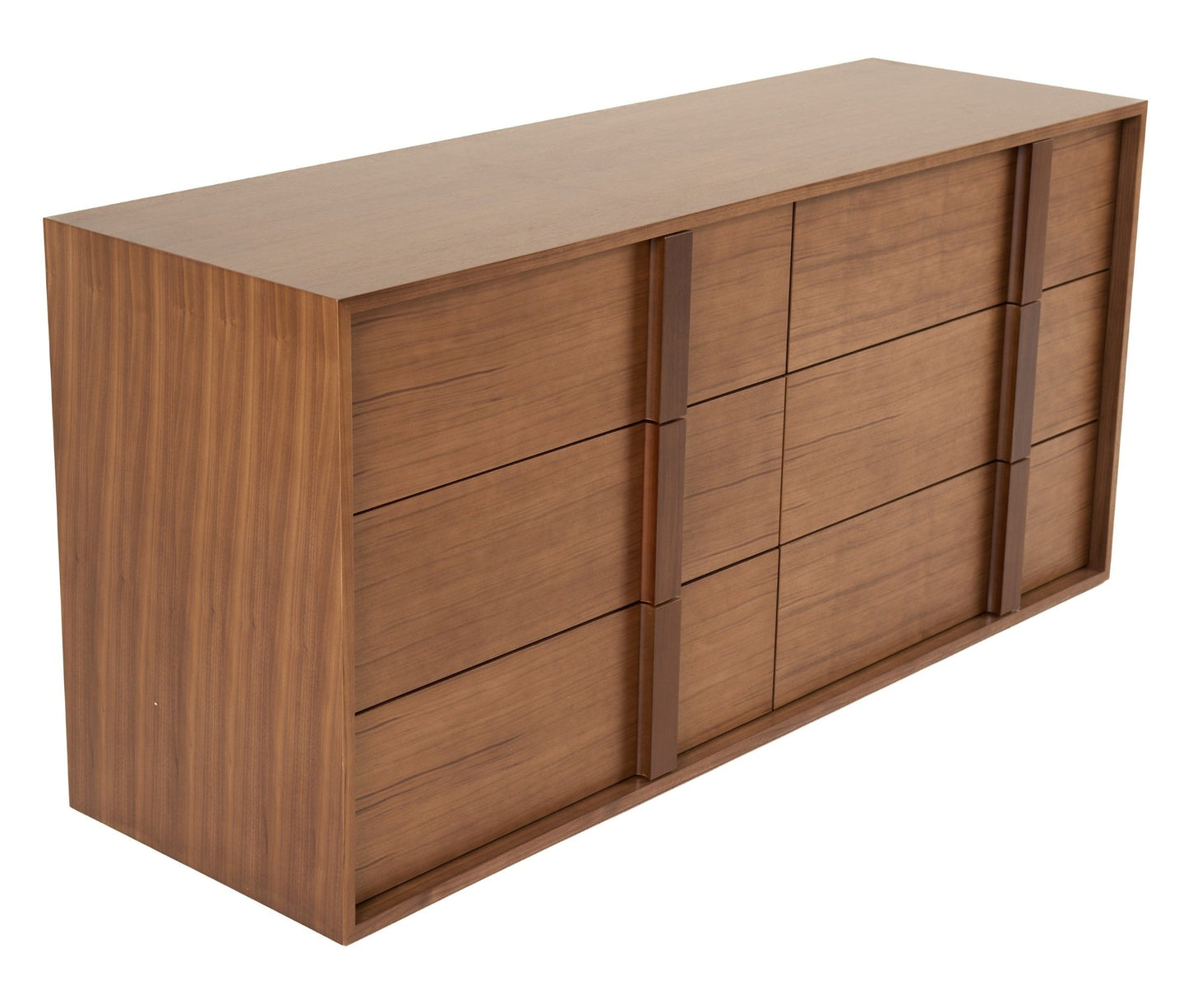 Berlin Walnut Bedroom Set – Bed, Nightstands and Dresser