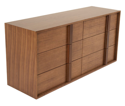 Berlin Walnut Bedroom Set – Bed, Nightstands and Dresser