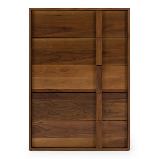 Berlin Walnut Five-Drawer Chest