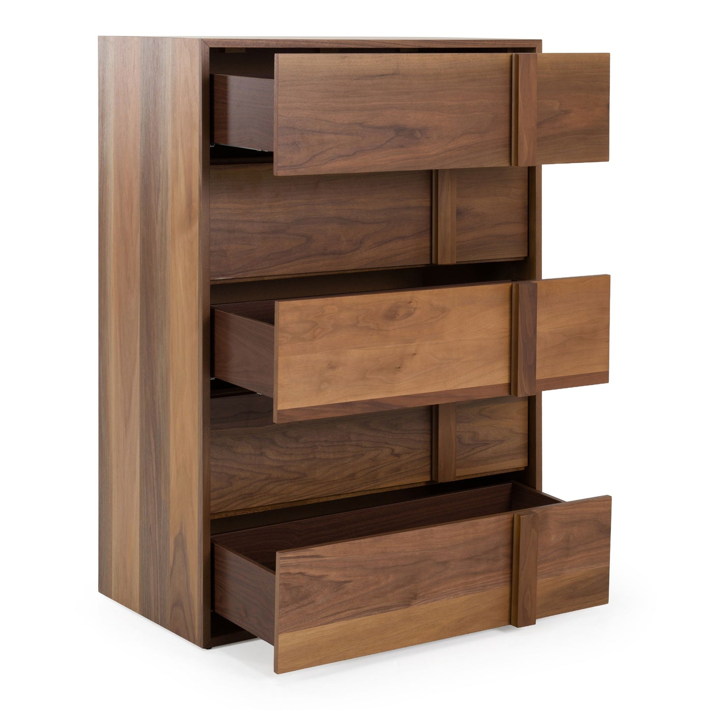 Berlin Walnut Five-Drawer Chest