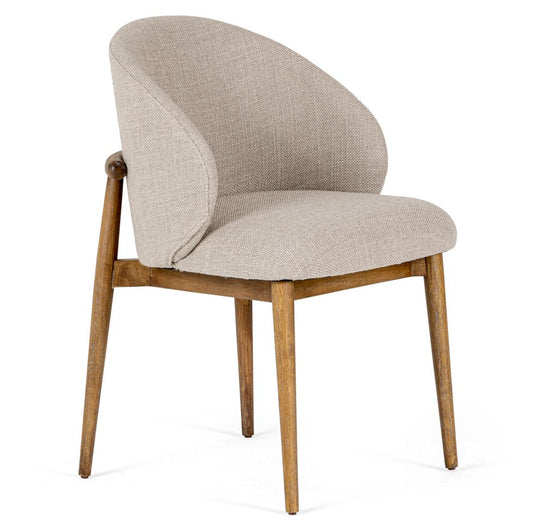 Modrest Blum Modern Beige Linen Dining Chair – A Stylish and Functional Addition to Your Contemporary Dining Space