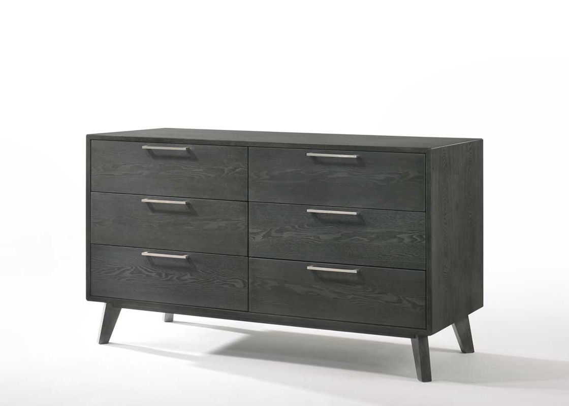 Soria Grey Wash Bedroom Set with Upholstered Bed