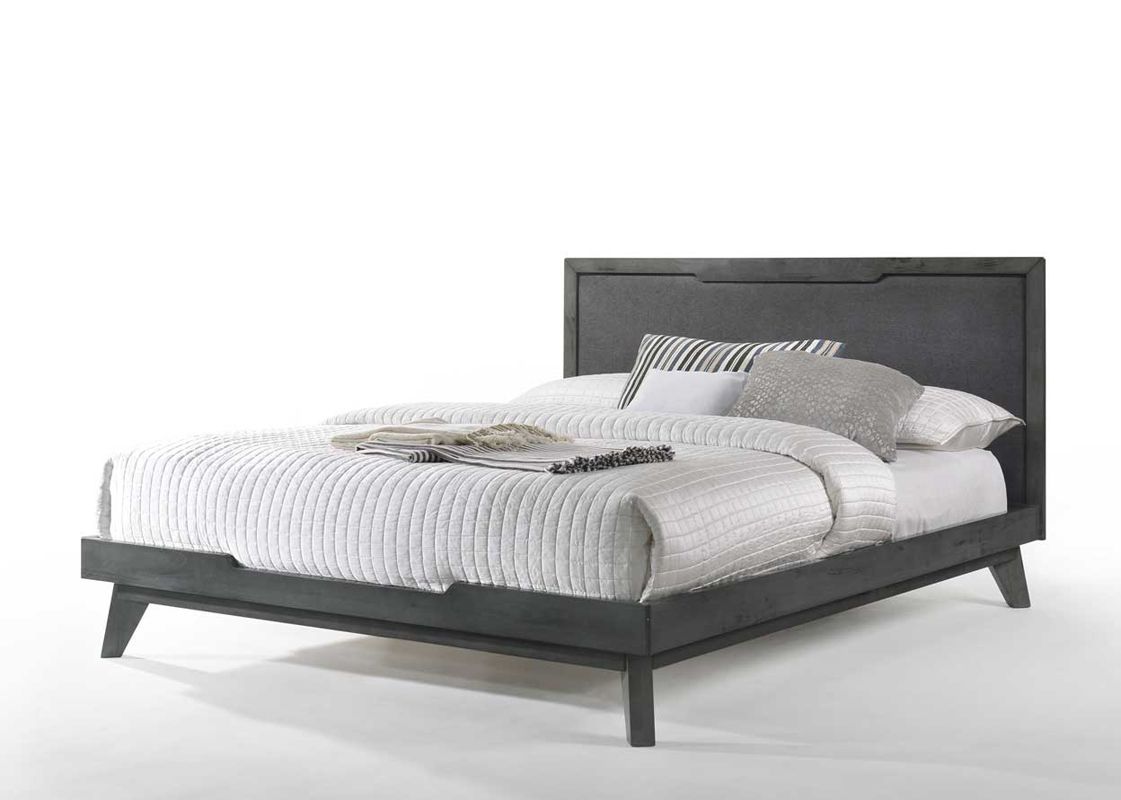 Soria Grey Wash Bedroom Set with Upholstered Bed