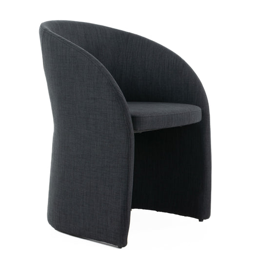Brea Charcoal Fabric Dining Fabric Upholstery Chair