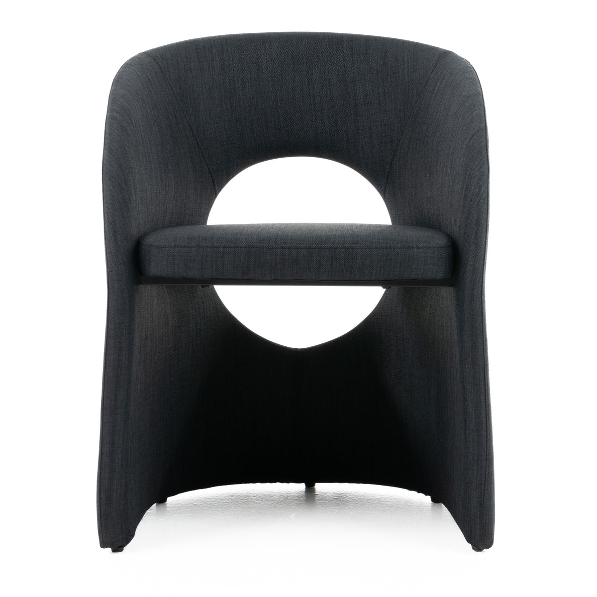 Brea Charcoal Fabric Dining Fabric Upholstery Chair