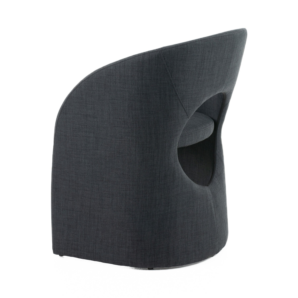 Brea Charcoal Fabric Dining Fabric Upholstery Chair