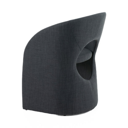 Brea Charcoal Fabric Dining Fabric Upholstery Chair