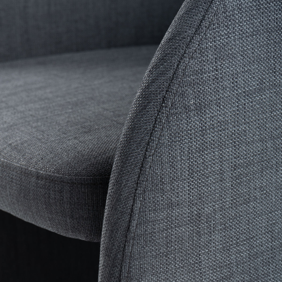 Brea Charcoal Fabric Dining Fabric Upholstery Chair