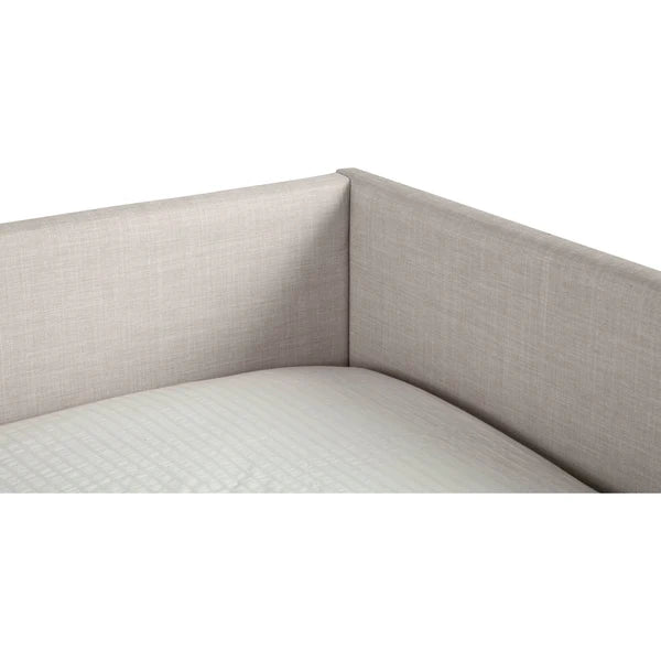 Britney Light Grey Linen Daybed - Stylish and Versatile Seating and Sleeping Solution