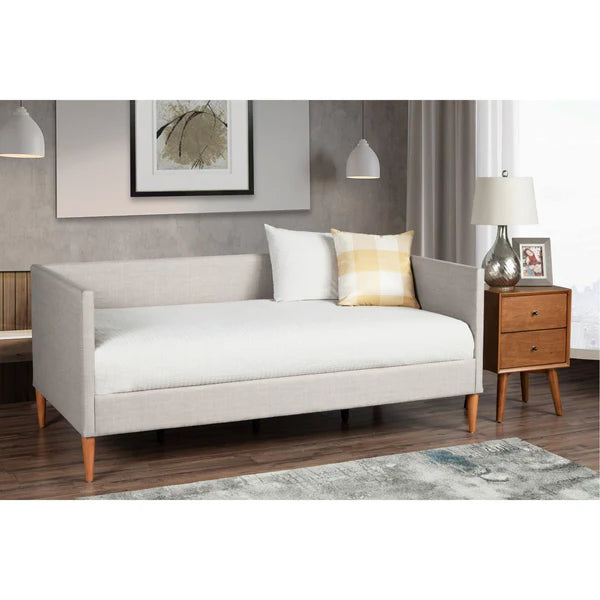 Britney Light Grey Linen Daybed - Stylish and Versatile Seating and Sleeping Solution