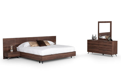 Brooklyn Italian Walnut 6 Soft-Closing Drawers Dresser