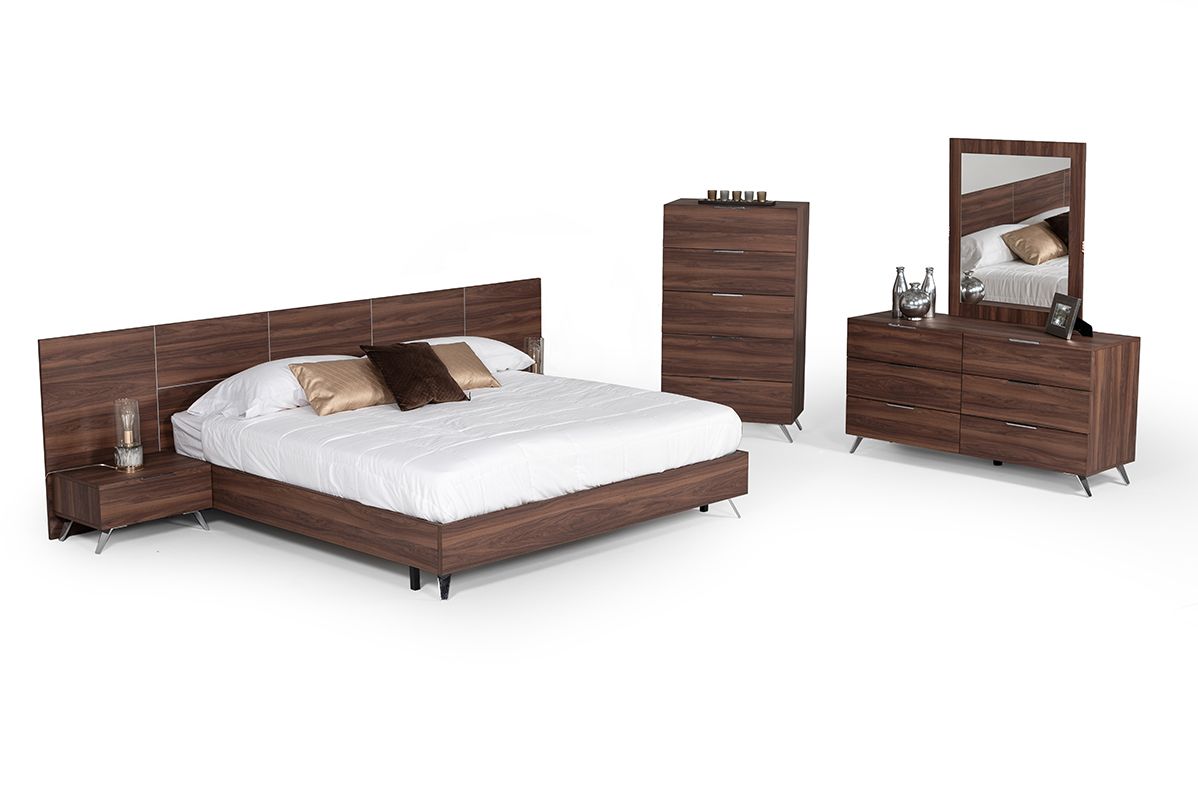 Brooklyn Italian Walnut 5 Drawers Chest