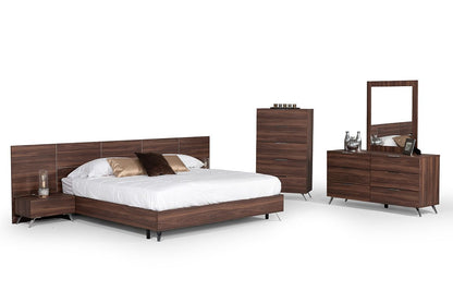 Brooklyn Italian Walnut 5 Drawers Chest