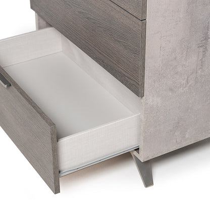 Bronx Italian Faux Concrete and Grey Chest
