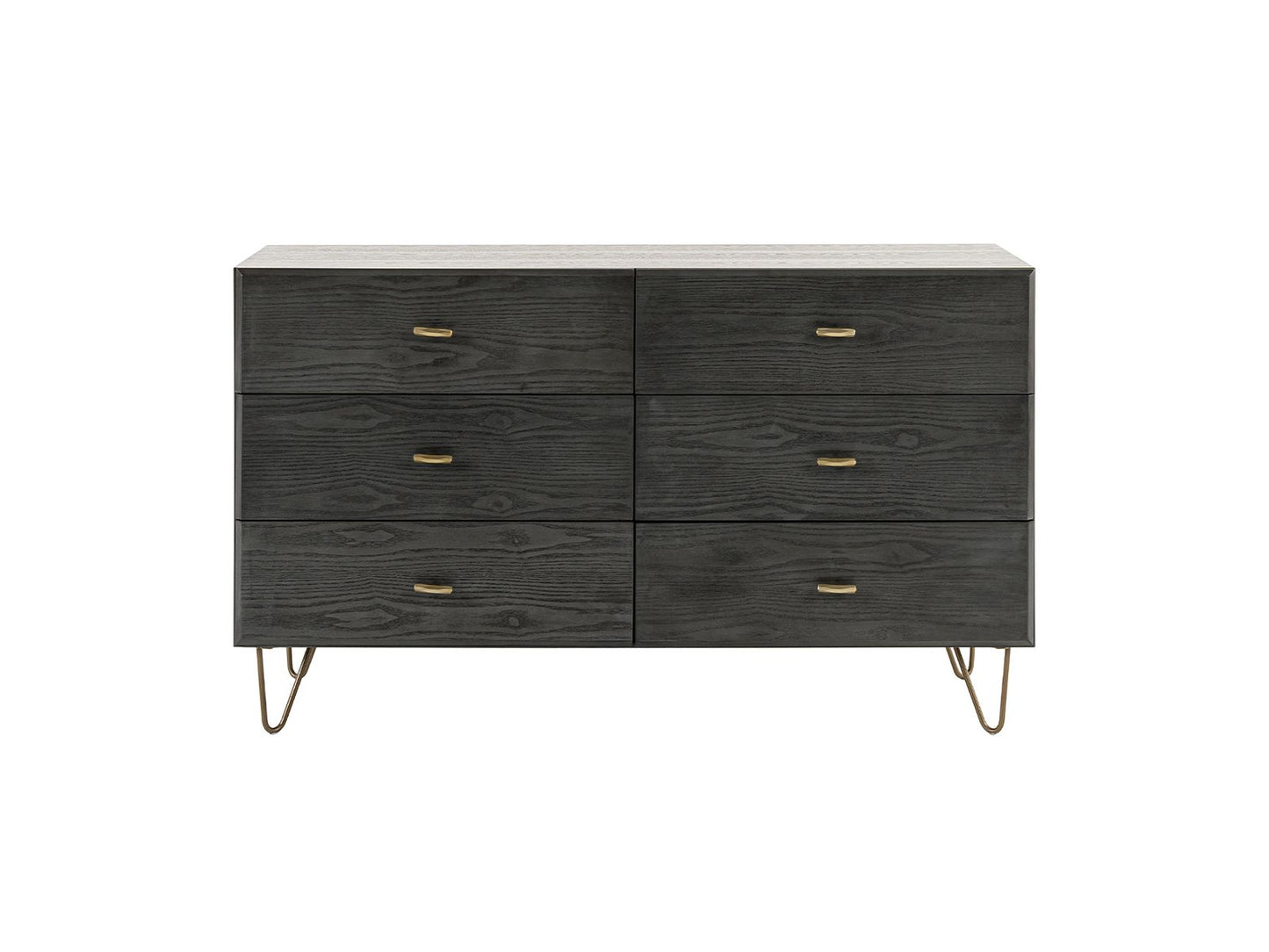 Bryan Grey Wash 6 Drawers Dresser