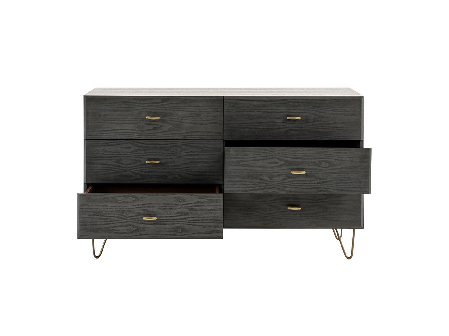 Bryan Grey Wash 6 Drawers Dresser
