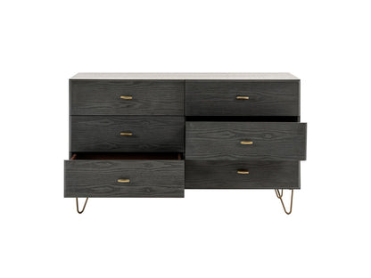Bryan Grey Wash 6 Drawers Dresser
