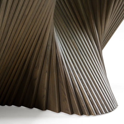 Byer Modern Glass and Grey Ash Dining Table