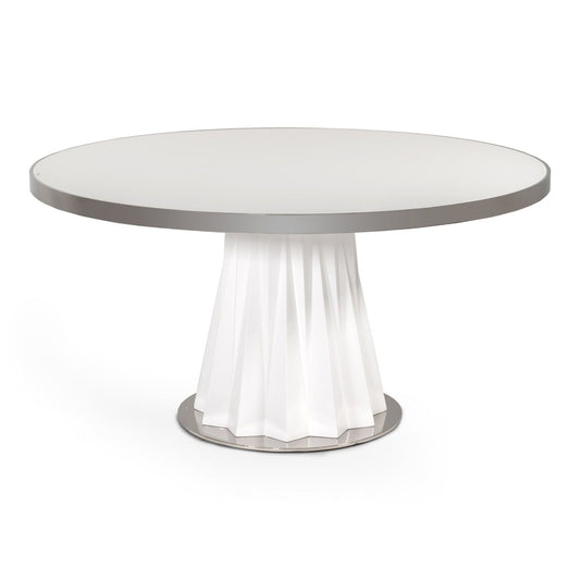 Cabaret White Round Dining Table