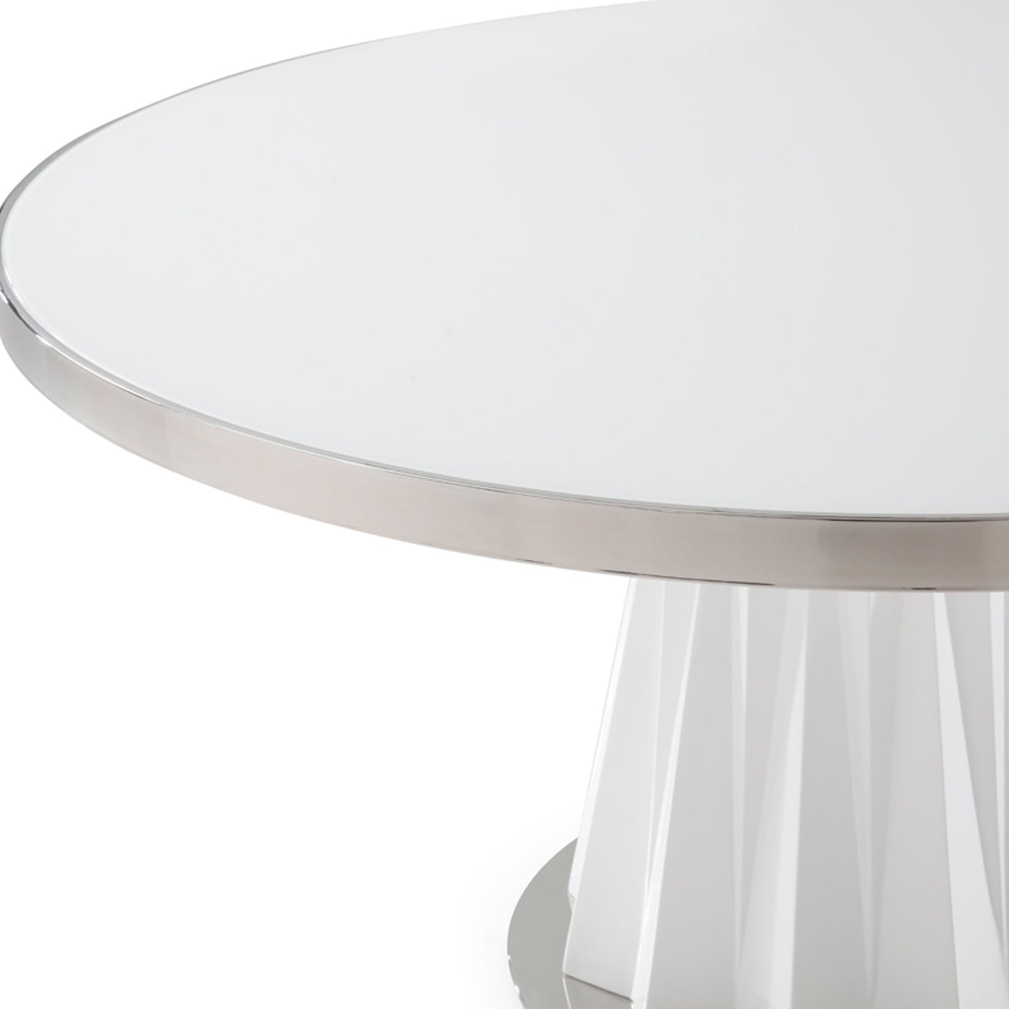 Cabaret White Round Dining Table