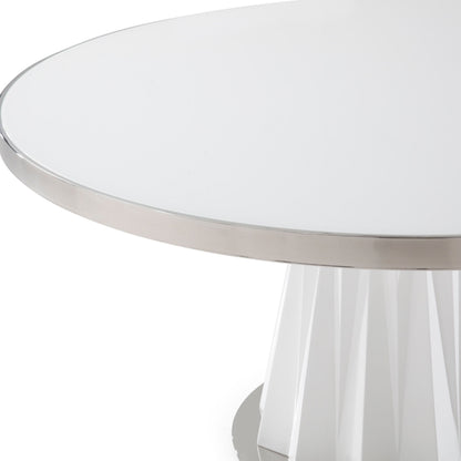 Cabaret White Round Dining Table