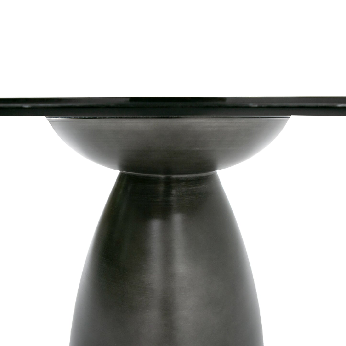 Modrest Calexico - Contemporary Black Wave Glass Wide Rectangular Dining Table