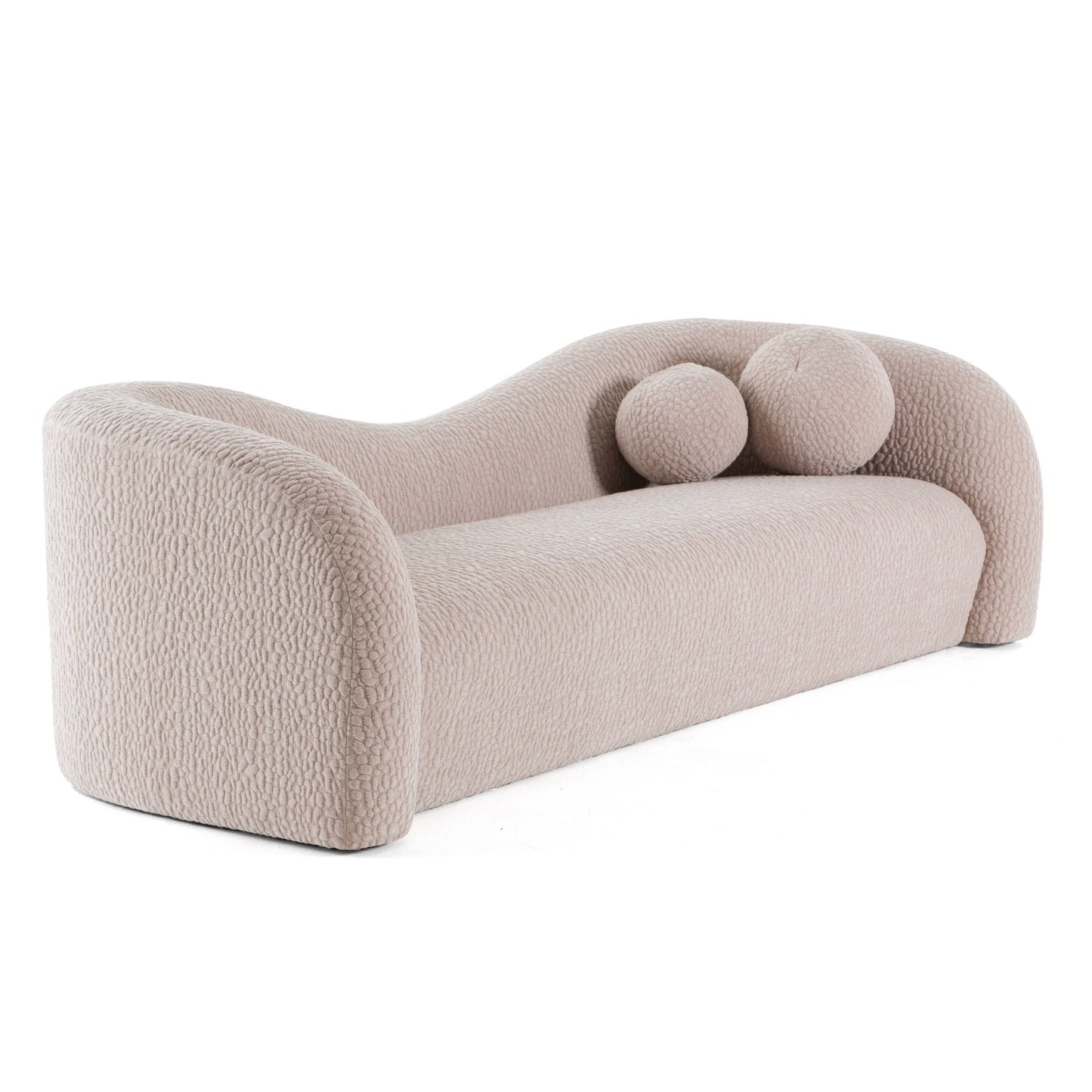 Divani Casa Calico - Contemporary Beige Fabric 4-Seat Sofa