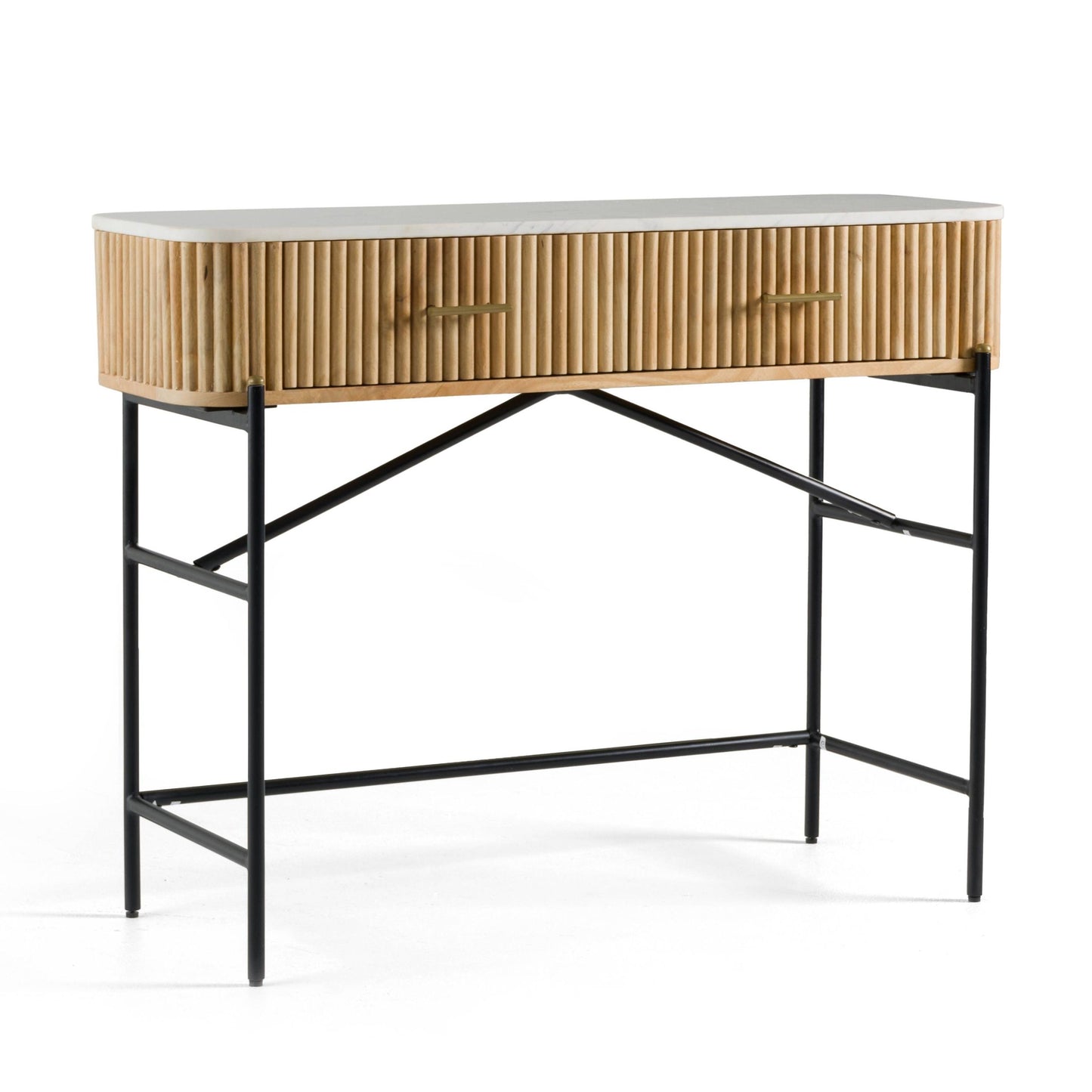 Modrest Cambridge White Marble Mango Vanity Table A Stunning Fusion of Natural Elegance and Contemporary Design for Sophisticated Living Spaces