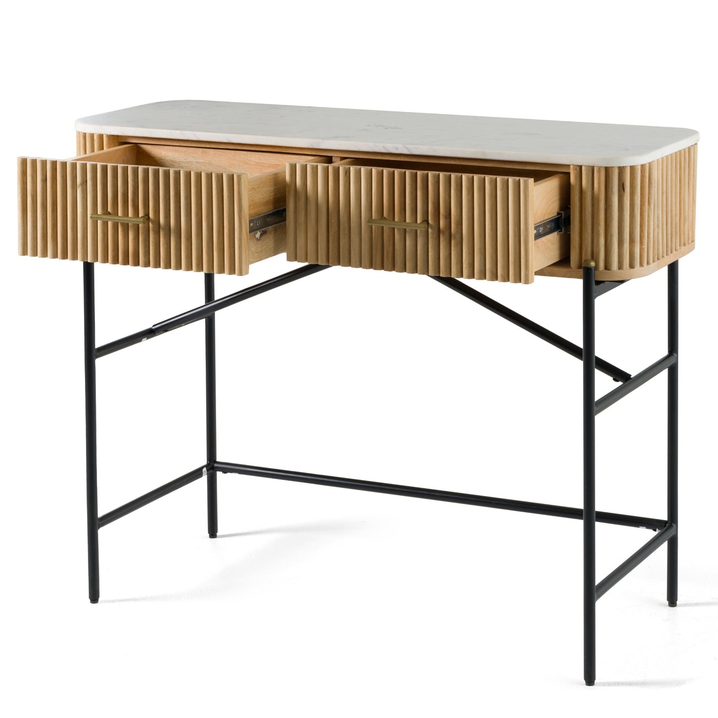 Modrest Cambridge White Marble Mango Vanity Table A Stunning Fusion of Natural Elegance and Contemporary Design for Sophisticated Living Spaces