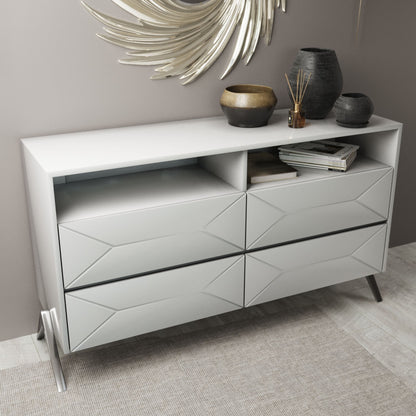 Candid White High Gloss Dresser