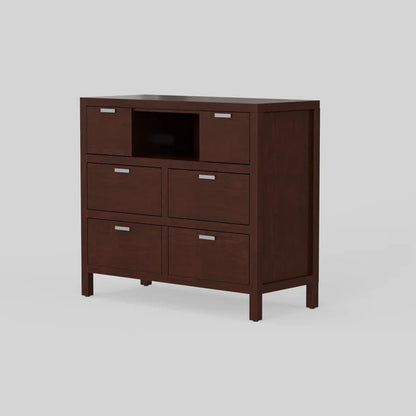 Carmel Cappuccino Media Chest - Elegant Design with Ample Storage